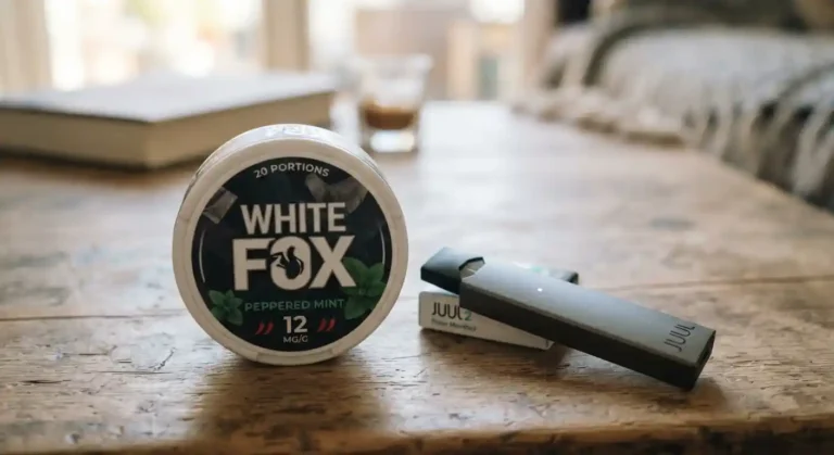 White Fox Peppered Mint 12 Mg and JUUL 2 Polar Menthol